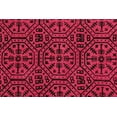 thumbnail image 5 of Casavani Handmade Pink Geometric Cotton Dhurrie Dining and Living Room Rug Floor Area Rug 4x8 feet, 5 of 5