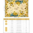 thumbnail image 5 of Sunflower Tablecloth 60x84 Inch Rectangle, Sunflower Decorations for Home, Spring and Summer Table Cloth Rectangle Waterproof Stain Resistant for Table,Party, 5 of 6