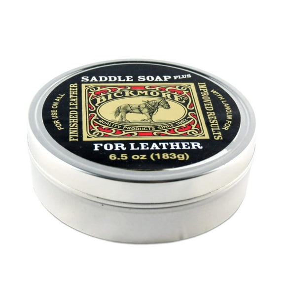 Bickmore Saddle Soap Plus - 6.5oz - Leather Cleaner & Conditioner With Lanolin - Restorer, Moisturizer, and Protector