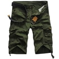 thumbnail image 4 of fartey Men Casual Cargo Short 2023 Baggy Trendy Print Outdoor Hiking Sports Shorts with Button Multiple Pockets Zipper Shorts, 4 of 4