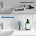 thumbnail image 4 of Luxspire Toothbrush Holders, 6 Slots Stainless Steel Tooth Brush Holder with Drainage, Toothbrush Holder for Bathroom Countertop & Kitchen Sink, Bathroom Accessories, Silver, 4 of 7