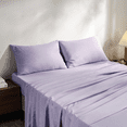 thumbnail image 2 of Twin Size Bed Sheets,Z-hom 3 Piece Cooling Sheets 14” Deep Pocket Sheet & Pillowcase Sets Soft Microfiber Luxury Bedding Fitted Sheet Water Washed,Lavender, 2 of 10