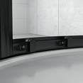 thumbnail image 5 of Dreamwerks Monaco 38 in. x 38 in. Round Shower Kit in Black with Base, and Walls, 5 of 14
