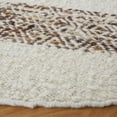 thumbnail image 3 of SAFAVIEH Natura Margaret Striped Area Rug, Ivory/Brown, 6' x 6' Round, 3 of 8