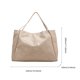 thumbnail image 3 of Bolso Hobo elegante para mujer, bolso de mano Retro de gran capacidad, bolso informal suave, bolso tipo cubo, 3 of 9