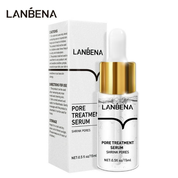 LANBENA Pore Skin Care Serum Facial Essence for Shrinking Pores Relieving Dryness Oil Control Firming Moisturizing