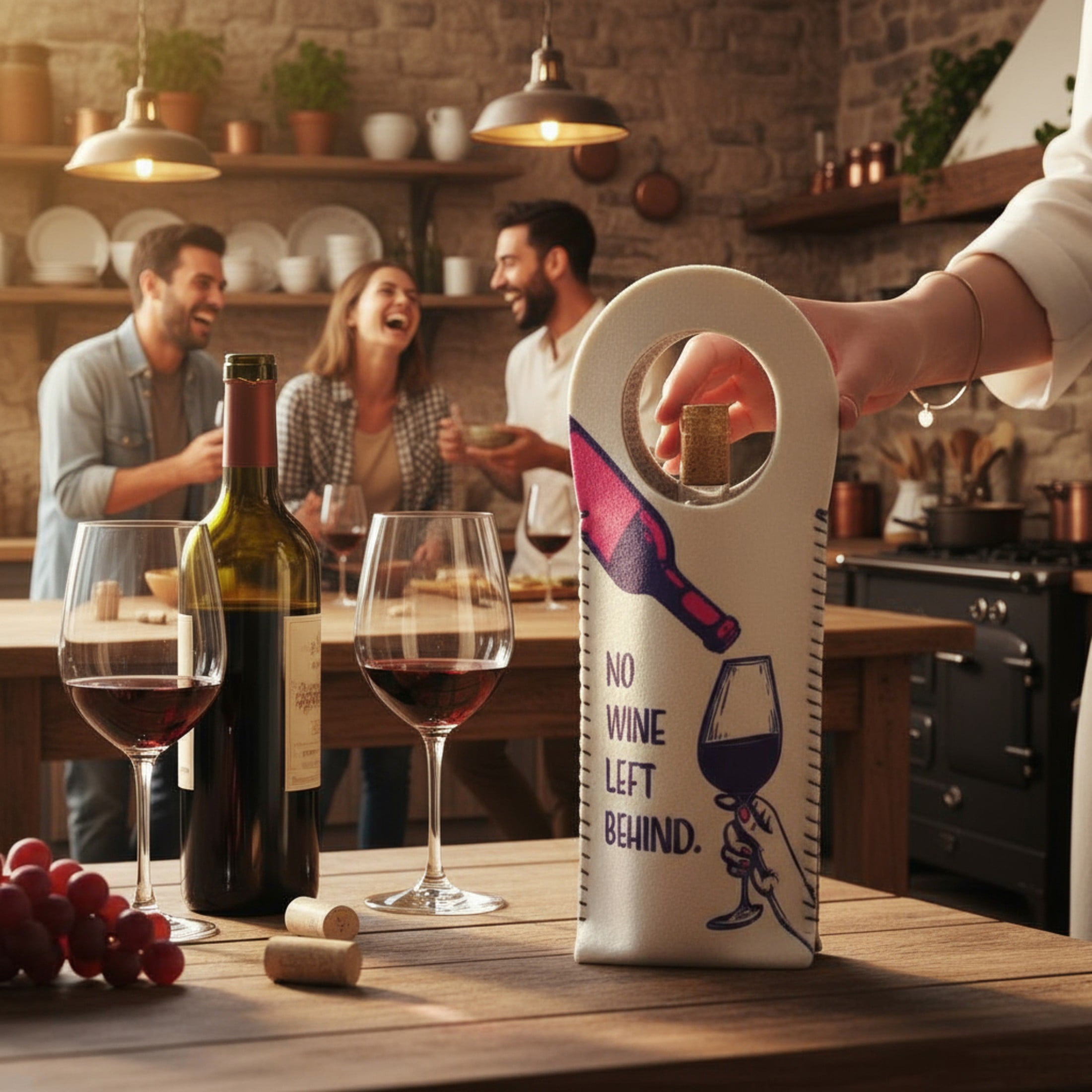WOOLIGANS Wine Tote Cut & Sew Craft Kit