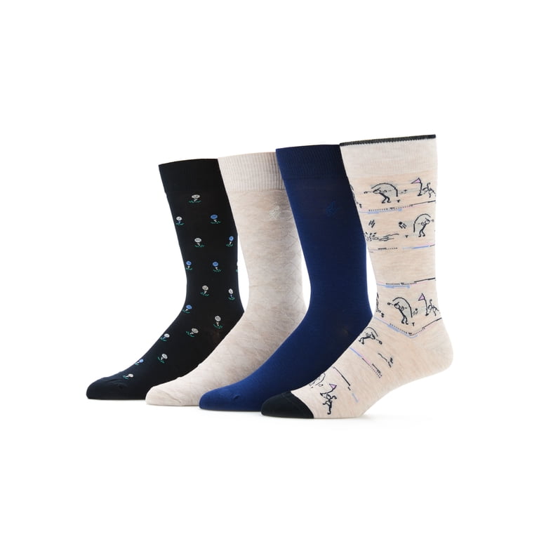 Ben Hogan Men's Stick Figure Golfing Novelty Socks 4-Pack photo 1