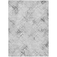 thumbnail image 2 of 8' X 10' Gray Charcoal And Silver Geometric Washable Indoor Outdoor Area Rug, 2 of 5