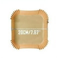 thumbnail image 2 of 100 Pcs Papier Parchemin Jetable pour Friteuse à Air Chaud Plateau Antiadhésif Accessoires pour Friteuse à Air Carré, 2 of 5