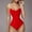 Red, variant on One Piece&nbsp;Swimsuit&nbsp;Women,Women's Suspender Abdominal Swimsuit V-neck Strap Back Swimsuit,Tummy Control&nbsp;Swimsuits for Women