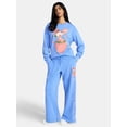thumbnail image 2 of Strawberry Shortcake Women's Satin Bow Graphic Fleece Sweatpants, Sizes XXS-XXL, 2 of 5
