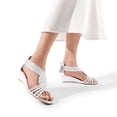 thumbnail image 6 of DREAM PAIRS Womens Open Toe Espadrilles Dressy Platform Sandals Slip on Elastic Ankle Strap Wedges Sandals, 6 of 7