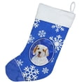thumbnail image 2 of Carolines Treasures SS4638-CS Clumber Spaniel Winter Snowflakes Christmas Stocking SS4638 Large multicolor, 2 of 2