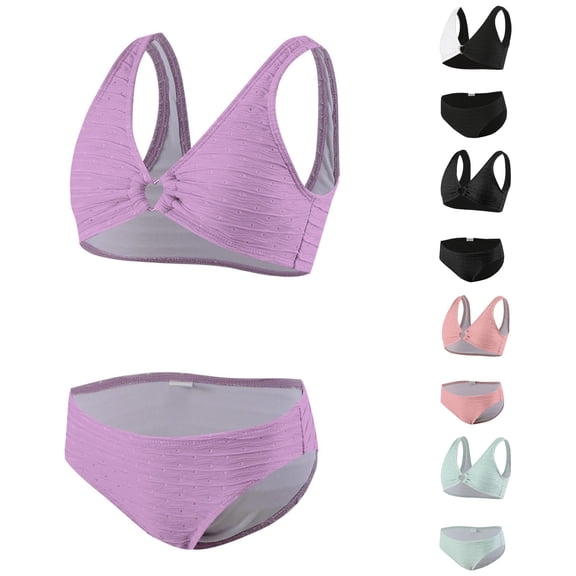 Girls' Swimwear Fashion Cute Print Kids Beach Swim Strap Adjustable Bikini Swimsuit Big Girls Size 12 11-12 Years