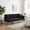 Black, variant on 74" Convertible Futon Sofa Bed, Twin Size 2-Seater Sleeper Couch with 5-Position Adjustable Backrest, Velvet Sofa for Home Office Guest Room, Black