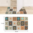 thumbnail image 6 of Retro Door Mat, 17 X 30 Inch Bohemian Geometric Patterns (4) Welcome Doormat Decorative Home Floor Mat, Non Slip Rubber Back and Strong Water Absorption for Outdoor Indoor Entrance Decor, 6 of 6