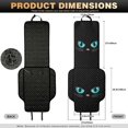thumbnail image 7 of CHAQLIN Cat Eye Pattern Design Car Seat Covers for Pets, Non-Slip Padded Front Seat Protector Pads for SUV, Quilted Padded Fabric Car Front Seat Covers, 7 of 7