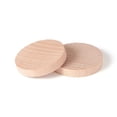 thumbnail image 3 of 100pcs Unfinished Natural Poplar Wood Cabochons Flat Round BurlyWood 29.5~30x4.5~5mm, 3 of 3