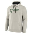 thumbnail image 4 of Men's Fanatics Off White Milwaukee Bucks Crossover Collection Blocked Shot Premium Pullover Hoodie, 4 of 5