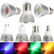 thumbnail image 2 of Focos LED de colores RGB regulables, bombillas COB, iluminación interior, E27, E12, E14, B22, GU10, GU5.3, 6W, 9W, 12W, 110V, 220V, 2 of 4