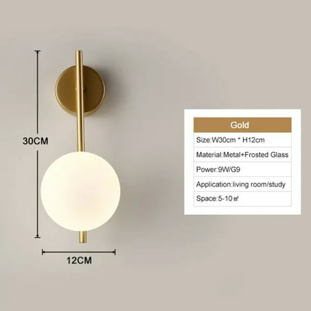 

NZISNG Illuminate any room with a touch of sophistication by upgrading your stylish lighting with this elegant modern black and gold LED wall sconce luminaire lamp. Enhance your contempo
