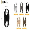 thumbnail image 2 of High Quality New Silver S-Shaped Portable Alloy Bag Suitcases Accessories Anti Theft Clips Zipper Lock Clip Metal Detachable Carabiner Snap Hook GOLDEN, 2 of 8