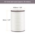 thumbnail image 2 of Thin Waxed Thread 93 Yards 0.65mm Polyester String Cord for Machine Sewing Hand Quilting Weaving, Pearl, 2 of 5