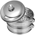 thumbnail image 3 of Miangastore 1 Set Stackable Steamer Basket with Lid Kitchen Food Steamer Pot Accessories, 3 of 8