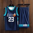 thumbnail image 3 of Summer Men's 23 Basketball Jersey Set Club Training Clothes Quick drying Breathable Mesh Material Tank Top Shorts Set, 3 of 5