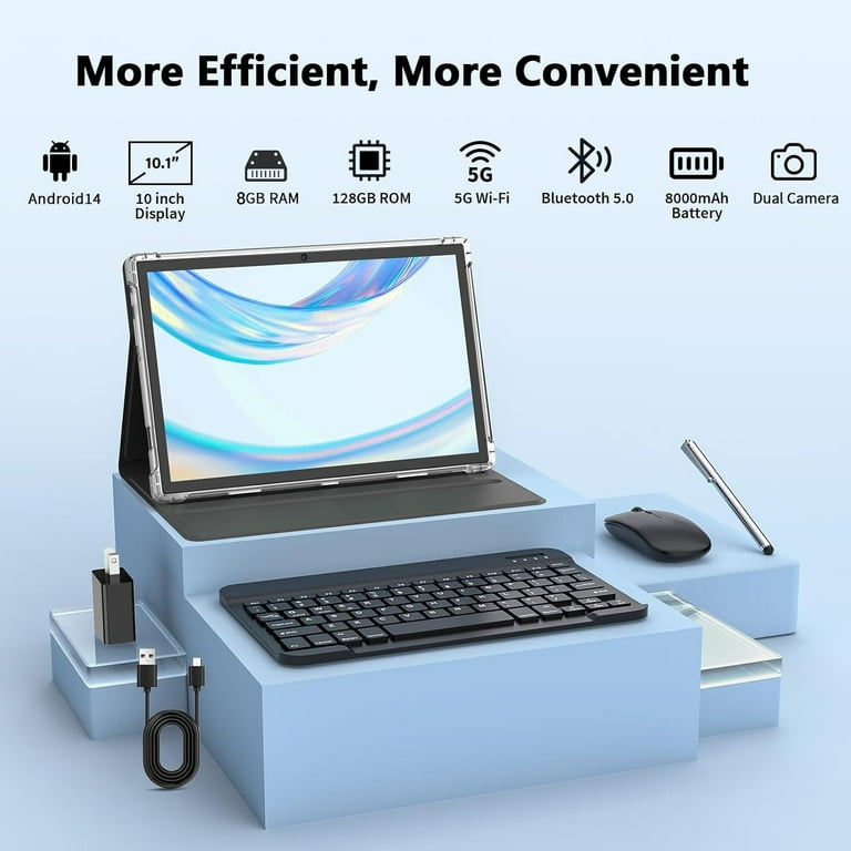 Android 12 Tablet with 16GB RAM, 128GB ROM, 5G WIFI, 8MP+13MP