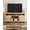 Wood Color, variant on TROPOW Farmhouse TV Stand with Cabinet, for TVs Up to 63", Freestanding TV Entertainment Center with Open Shelves, for Living Room Bedroom