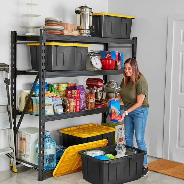 Member's Mark 27 Gallon Heavy-Duty Black and Yellow Storage