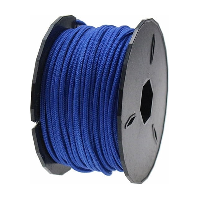 Greeniant Cordón de seguridad para paracaídas, cuerda de poliéster para acampar, antideslizante, 31m de longitud, tendedero de senderismo de carpas Azul oscuro