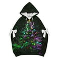 thumbnail image 5 of FDGIU Funny Christmas Hoodie for Women - Lightweight Pullover with Pockets, Holiday Graphic Sweatshirts, 5 of 5