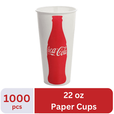Karat Coca Cola Paper Cups [16oz - 1000 pcs] (90mm) - Walmart.com