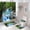 A4, variant on 4Pcs Shower Curtain Sets, Natural Scenery Spring Forest Waterfall Waterproof Bathroom Sets with Shower Curtain and Rugs Toilet Cover and Bath Mat, 12 Plastic Hooks