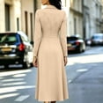 thumbnail image 4 of Gytharion Women's Double Breasted Blazer Dresses Lapel Collar A-Line Dresses Long Sleeve Classic Stylish Midi Dresses for Special Occasions, 4 of 6
