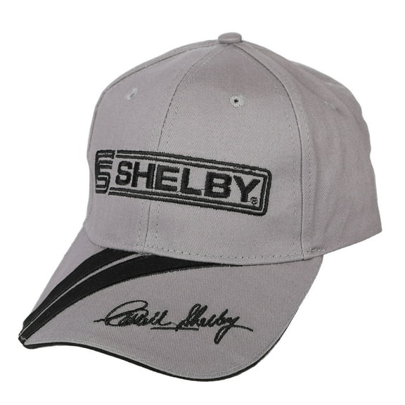Ford Mustang Shelby Embroidered Signature Logo Cap Hat Grey Official Licensed