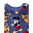 thumbnail image 3 of Mickey Mouse Baby Long Sleeve Cozy All Over Print Crewneck Sweatshirt with Matching Jogger Pant, 2-Piece, Sizes 0/3M-24M, 3 of 7