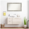thumbnail image 3 of Amanti Art Custom Framed Wall and Bathroom Mirror (26 x 44 in.), Dove Greywash Frame, 3 of 7