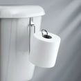 thumbnail image 3 of mDesign Metal Over the Tank Toilet Tissue Paper Roll Holder Dispenser - Chrome, 3 of 4