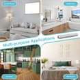thumbnail image 7 of Uxcell Peel and Stick Wallpaper 22" x 197" Waterproof Cloth Contact Paper Khaki Gray, 7 of 7