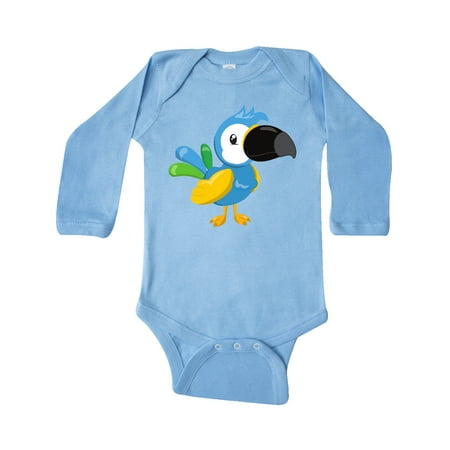 

Inktastic Tropical Parrot Colorful Parrot Tropical Bird Gift Baby Boy or Baby Girl Long Sleeve Bodysuit