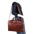 thumbnail image 5 of HARPSWELL | 17” Leather Dual-Compartment Laptop Briefcase, 5 of 10