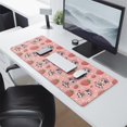 thumbnail image 2 of Long Mouse Pads for Desk,Pink Cow Strawberry Hat Pattern Desk Mats on Top Of Desks, Desk Mouse Pad Extra Large with 3mm Non-Slip Base and Stitched Edge for Gaming,Office,Work,Home 31.5"x11.8", 2 of 6