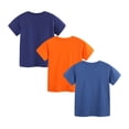 thumbnail image 5 of BOBOGOJP Toddler Boy Shirts Boys Cotton Short Sleeve T-Shirt, Packs Printed Kids Crewneck Tees, Summer Pullover Tops Orange for Size 6-7 Years, 5 of 7