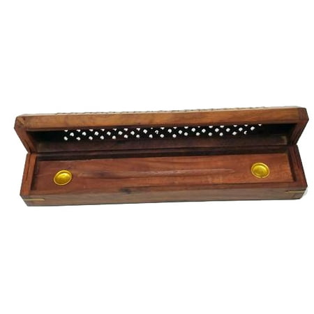 - Madina Jali Star Design Coffin Box Shaped Incense Stick Holder & Burner [11