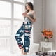 thumbnail image 5 of Fotbe Dental Pantalones de Pijama para Mujer, Pantalones de Dormir, Pantalones Pj con Cordón y Bolsillos-3X-Large, 5 of 6