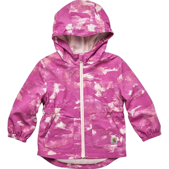 Carhartt Girls' Rugged Flex Ripstop Jacket, Pink Blind Fatigue Camo, 3T